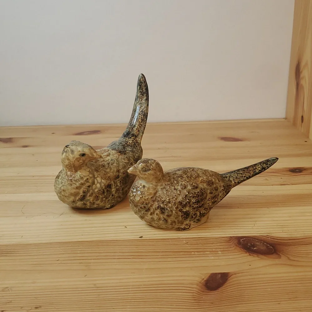 Pair of Ceramic Pheasants
